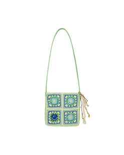 Andersson Bell Unisex Hand Crochet Square Bag Aaa303U(Green)-Women Bags