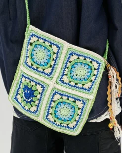 Andersson Bell Unisex Hand Crochet Square Bag Aaa303U(Green)-Women Bags