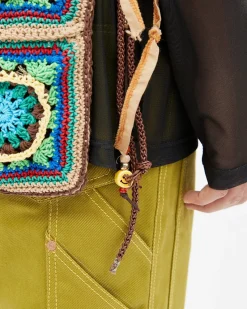 Andersson Bell Unisex Hand Crochet Square Bag Aaa303U(Brown)-Women Bags