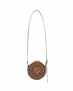 Andersson Bell Unisex Hand Crochet Tambourine Bag Aaa302U(Navy/Beige)-Women Bags