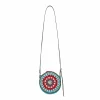 Andersson Bell Unisex Hand Crochet Tambourine Bag Aaa302U(Blue/Red)-Women Bags