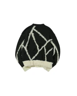Andersson Bell Unisex Reims23 Intarsia Sweater Atb858U(Black)-Men Knitwear