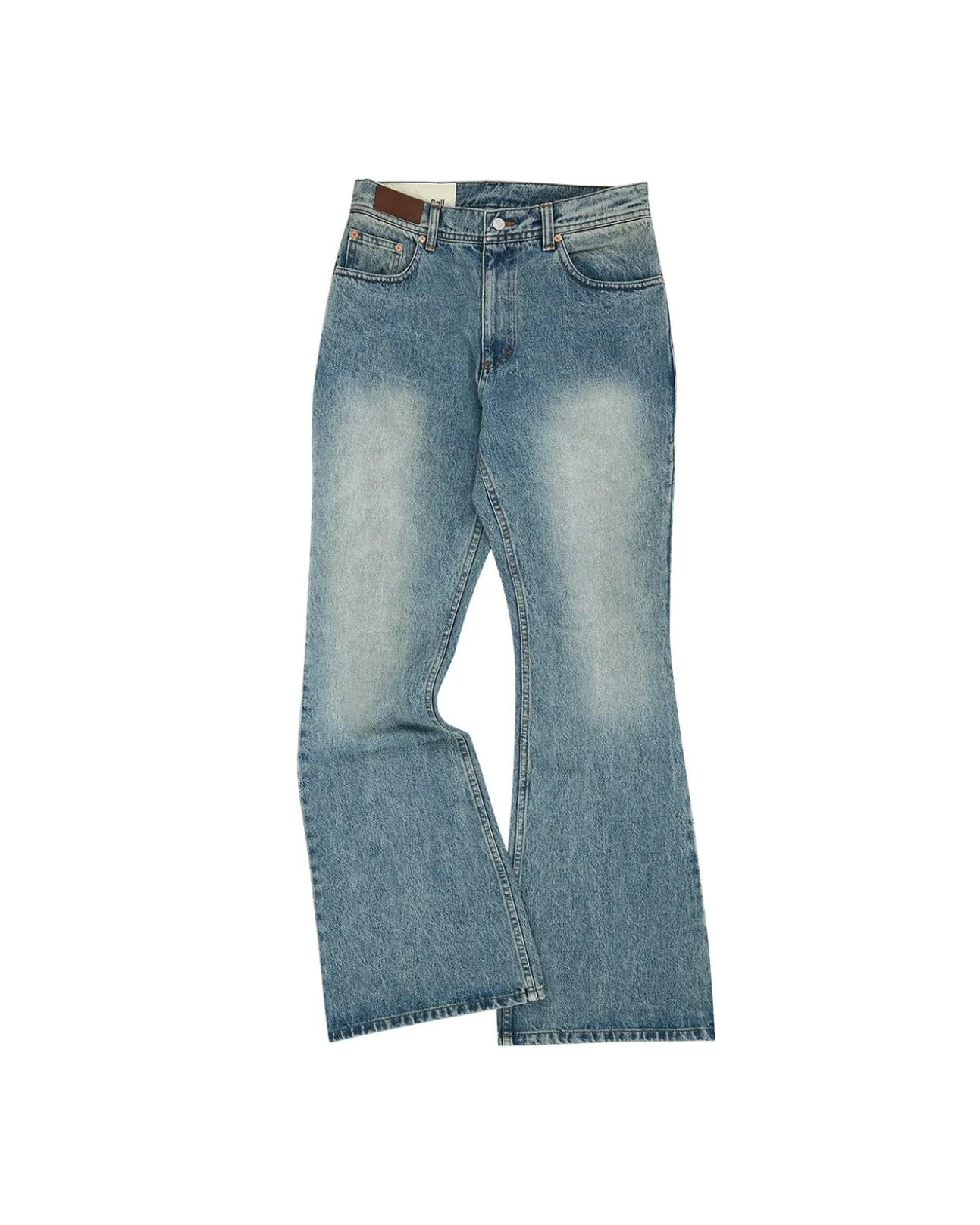 Andersson Bell Vintage Washed Bootscut Jeans Apa579M(Light Blue)-Men Trousers