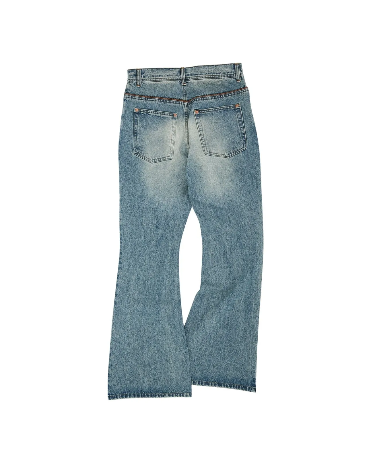 Andersson Bell Vintage Washed Bootscut Jeans Apa579M(Light Blue)-Men Trousers