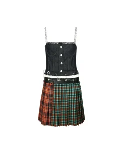 Andersson Bell 3-Way Chain Shoulder Multi Dress Atb878W(Indigo Blue)-Women Dresses