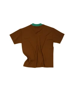 Andersson Bell (Women) (Essential) Unisex Logo Embroidery Ponte T-Shirts Atb902U(Brown)-Women Tops