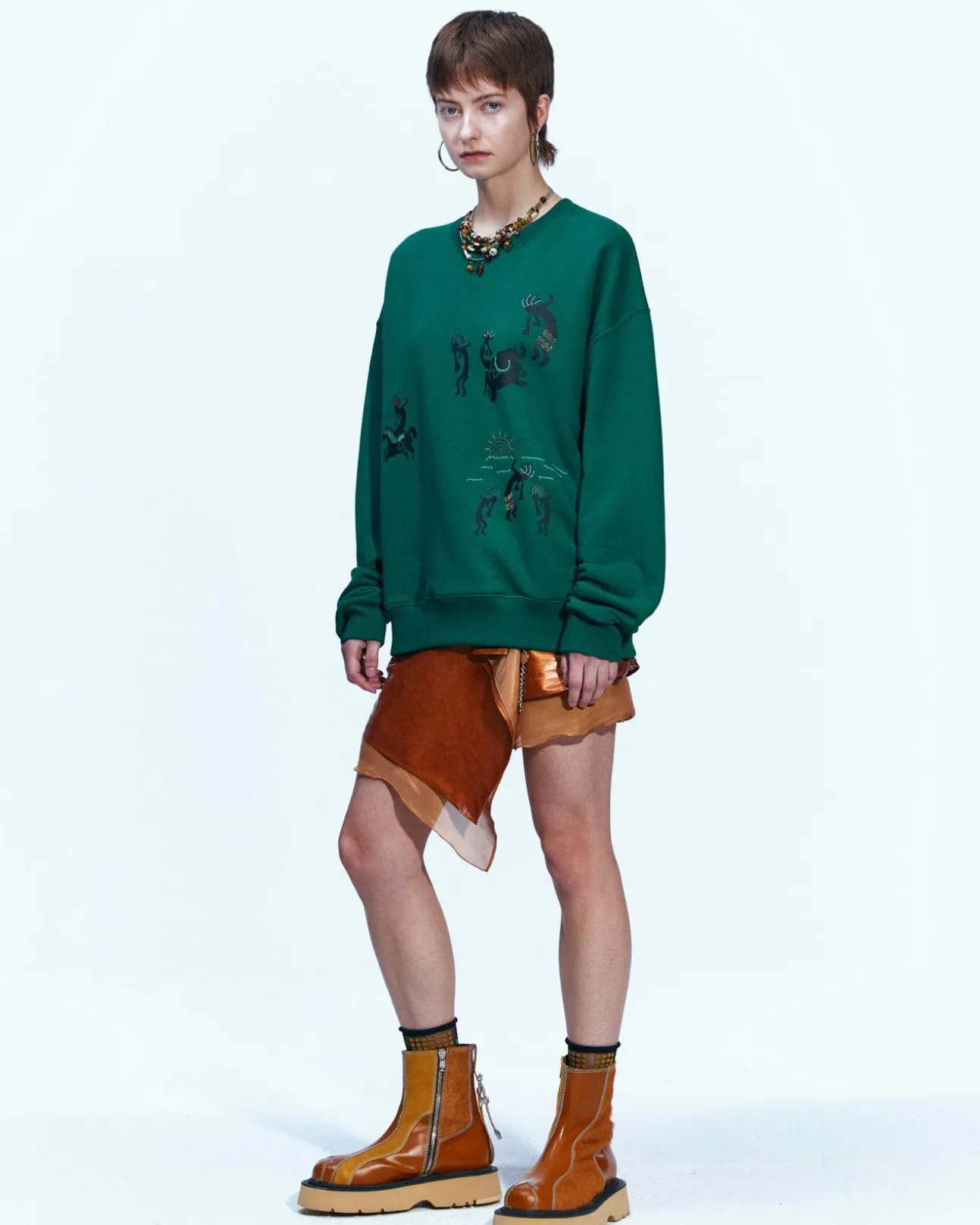 Andersson Bell (Women) (Essential) Unisex Sun Dance Sweatshirt Atb900U(Green)-Women Tops